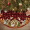 Buffalo Plaid Nativity Christmas Tree Skirt 48 Inch, Jesus Christian Winter Holiday Tree Mat Decoration